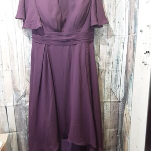 Chic High-Low Purple Dress